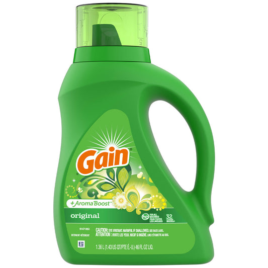 DETERGENT GAIN LIQUID REGULAR 46OZ 1CT