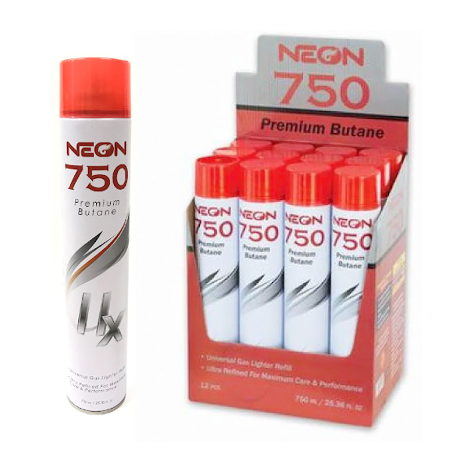 NEON PREMIUM BUTANE 750 ML 11 X 9PK