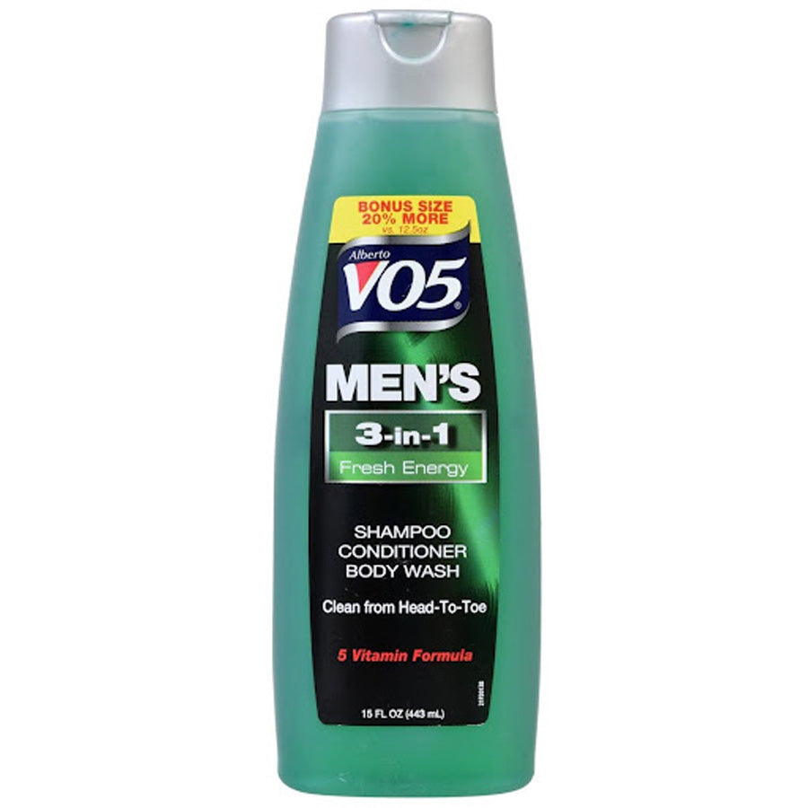 SHAMPOO VO5 MEN 3 IN 1 FRESH ENERGY 15OZ 1CT
