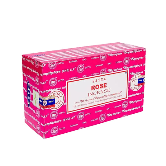 INCENSE NAG CHAMPA NATURAL ROSE BOX 12PK 1CT