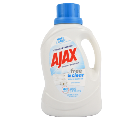 DETERGENT AJAX LIQUID FREE & CLEAR 60OZ