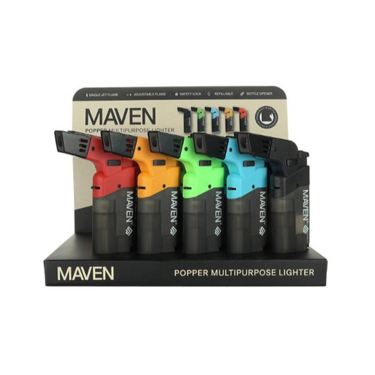 LIGHTER MAVEN TORCH POPPER 15PK