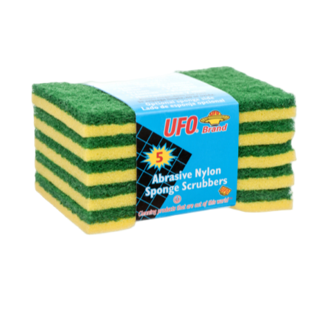 SPONGE SCRUBBERS UFO 5PK