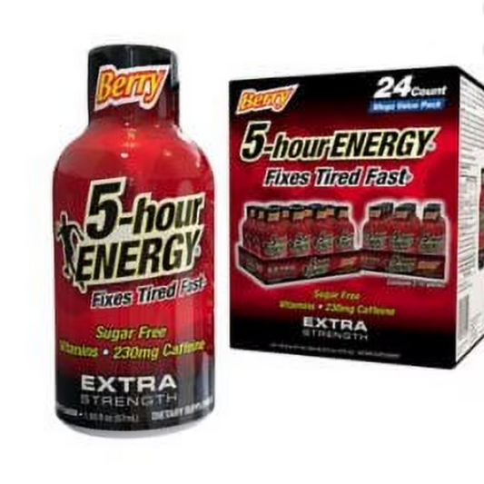 ENERGY 5 HOUR EXTRA BERRY 1.93OZ 24PK