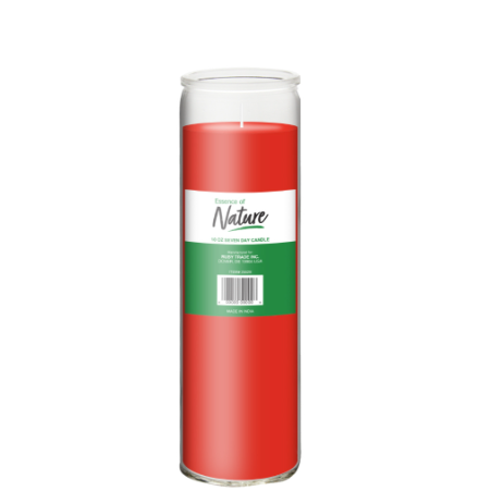 CANDLE ESSENCE OF NATURE 7 DAY RED 10OZ 12PK 1CT