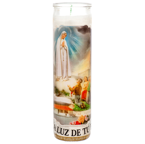 CANDLE LUZ DE TU FE 8" 12PK 1CT
