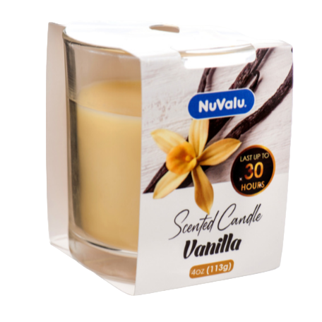 CANDLE NUVALU TUMBLER VANILLA 4OZ