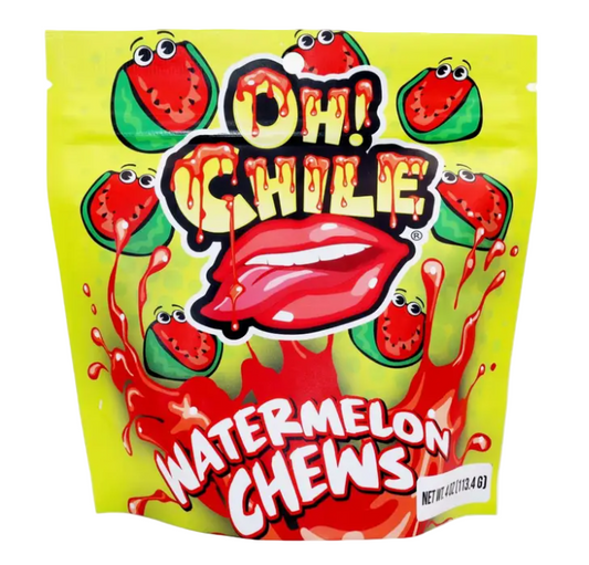 OH! CHILE WATERMELON CHEWS YELLOW & RED 3OZ 1CT