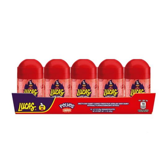 CANDY LUCAS POLVOS CHAMOY RED 10PK