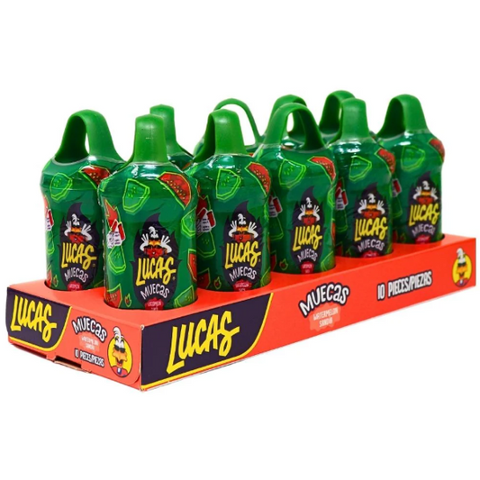 CANDY LUCAS MUECAS WATERMELON SANDIA DARK GREEN 10PK