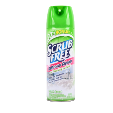 BATHROOM CLEANER SCRUB FREE FOAM FRESH 12OZ