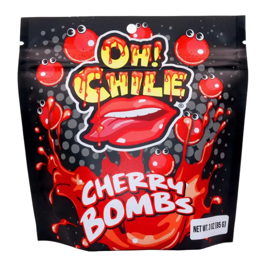 OH! CHILE CHERRY BOMBS BLACK & RED 3OZ 1CT
