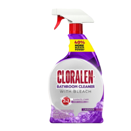 BATHROOM CLEANER CLORALEN SPRAY W/BLEACH LAV 22OZ
