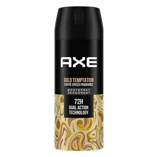 DEODORANT AXE DEODORANT SPRAY 150 ML (IN) GOLD TEMPTATION 1CT