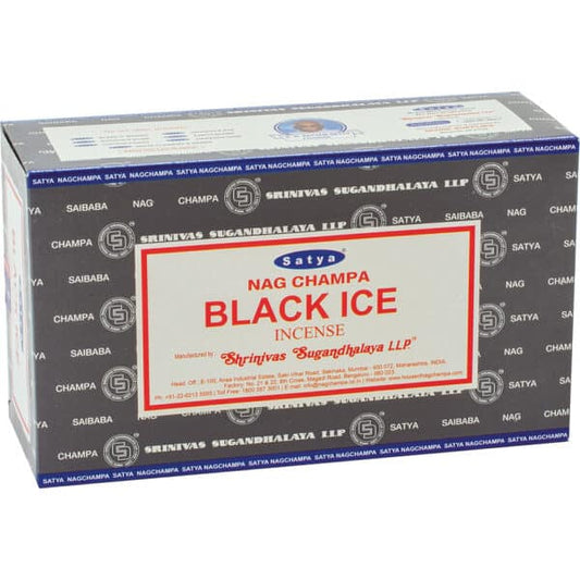 INCENSE NAG CHAMPA BLACK ICE SAGE 12CT