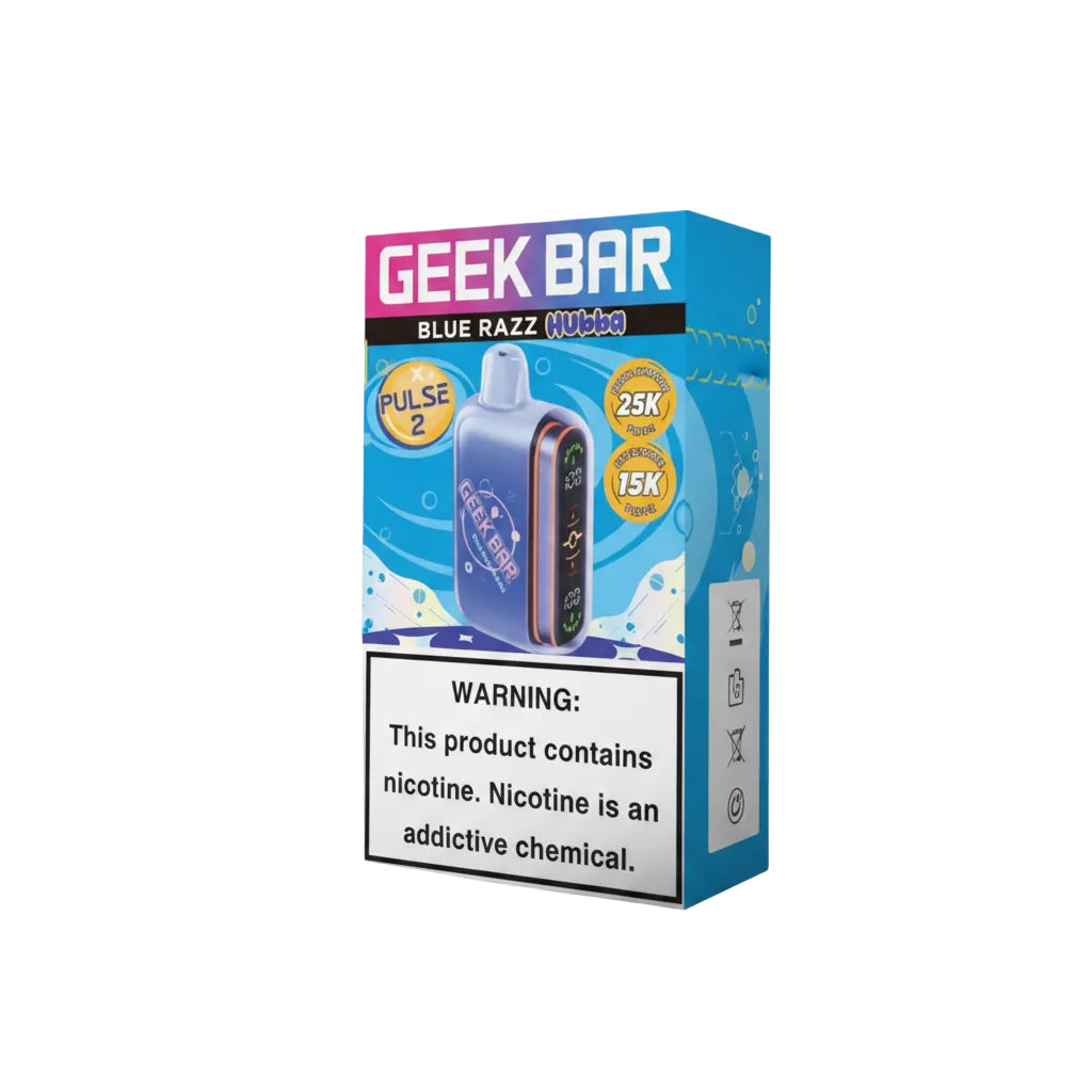 GEEK BAR PULSE2 HUBBA 25K VAPE 5PK