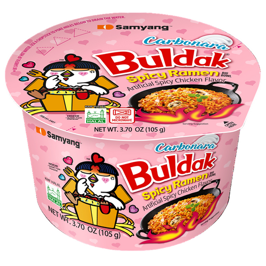 SOUP BULDAK BOWL CARBONARA CHICKEN 4.93OZ 6PK 1CT