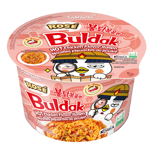 SOUP BULDAK BOWL ROSE 3.70OZ 6PK 1CT