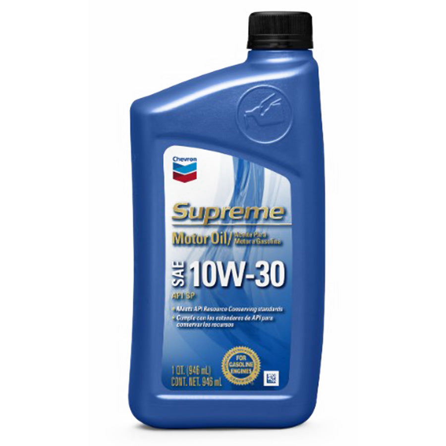 AUTO CHEVRON SUPREME MOTOR OIL 10W-30 1QT 1CT