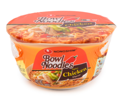 SOUP NONGSHIM BOWL SPICY CHICKEN 3.03OZ 12PK