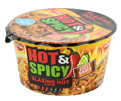SOUP NISSIN BOWL BLAZING CHILI SAUCE 3.26OZ 6PK