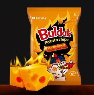 CHIPS BULDAK QUATTRO CHEESE 4.23OZ 1CT