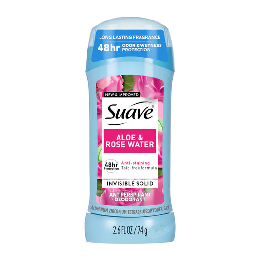 DEODORANT SUAVE ALOE&ROSEWATER 2.6OZ 1CT
