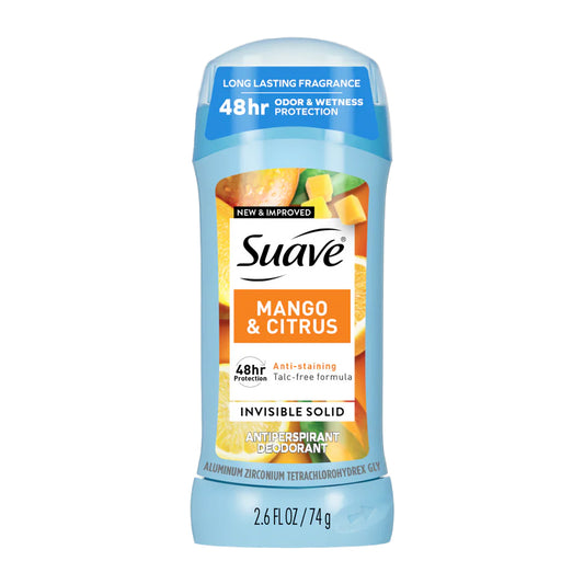 DEODORANT SUAVE MANGO&CITRUS 2.6OZ 1CT