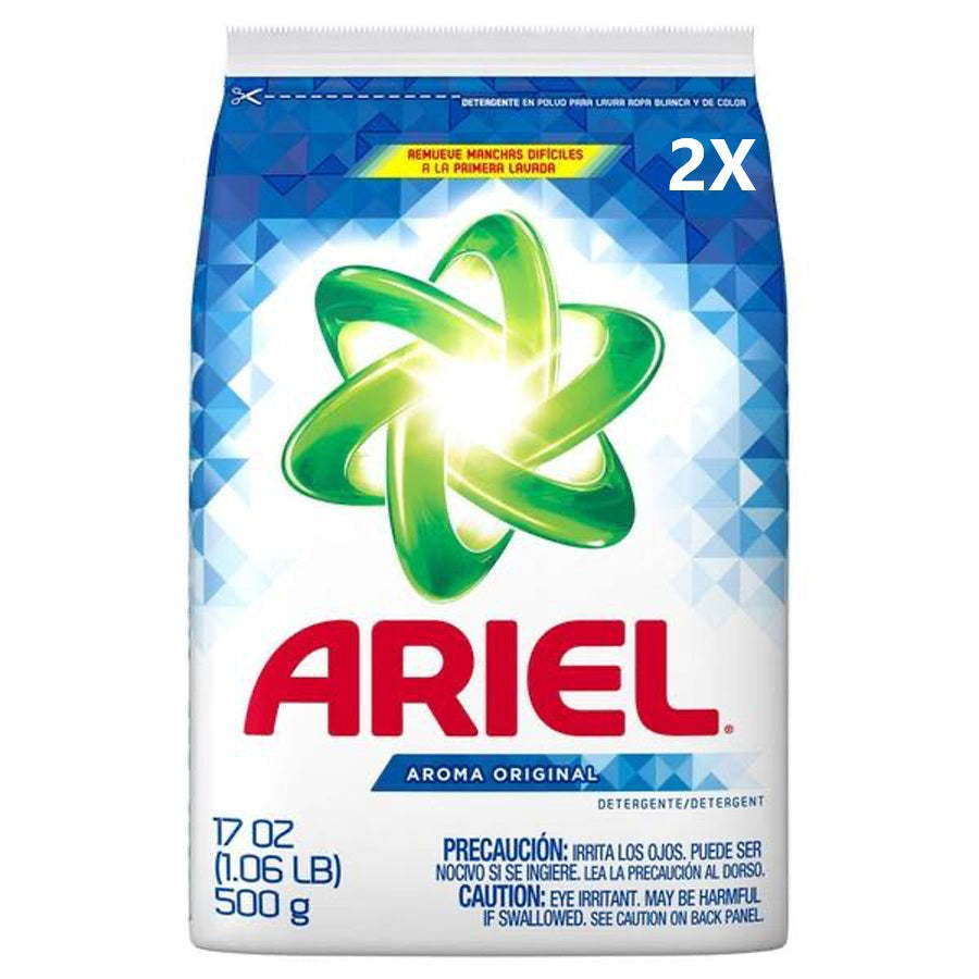 DETERGENT ARIEL POWDER DETERGENT 500 G 2X POWER 1CT