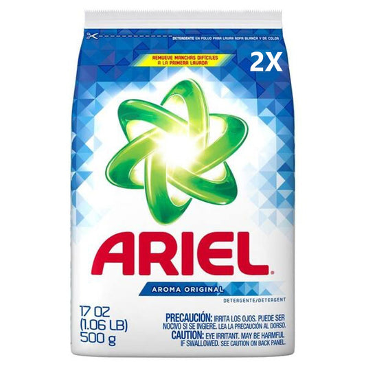 DETERGENT ARIEL POWDER DETERGENT 500 G 2X POWER 1CT
