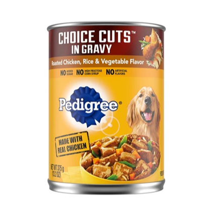 DOG FOOD PEDIGREE CUT CHIK/RICE/VEG 13.2OZ 1CT