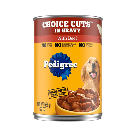DOG FOOD PEDIGREE CHOICE CUT BEEF/GRAVY 13.2OZ 1CT
