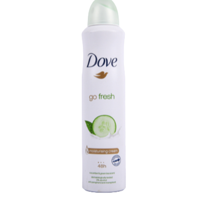 DOVE BODY SPRAY CUCUMBER 250ML 1CT