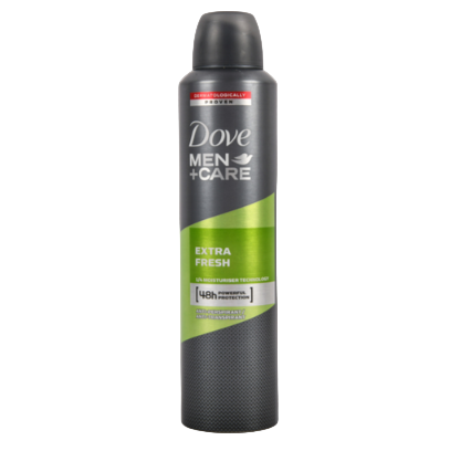 DOVE MEN BODY SPRAY EXTRA FRESH 250ML 1CT