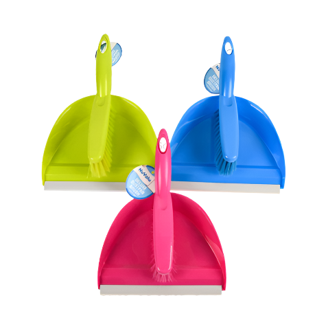 DUSTPAN W/BRUSH "DELUXE" 1CT
