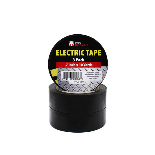 INSULATION/ELECTRIC TAPE 0.7 IN 10 YD 3 PK