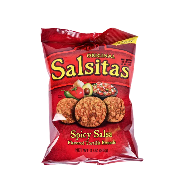 EL SABROSO CHIPS 3OZ SPICY SALSA 12PK