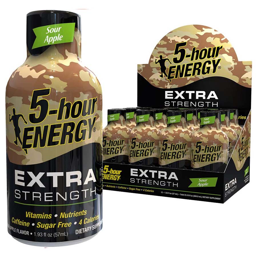 ENERGY 5 HOUR ENERGY 1.93 OZ EXTRA SOUR APPLE 12PK 1CT