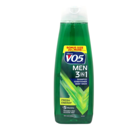 SHAMPOO VO5 MEN 3 IN 1 FRESH ENERGY 15OZ 1CT