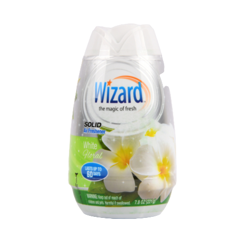 AIR FRESHENER WIZARD WHITE FLORAL 7.8OZ 1CT