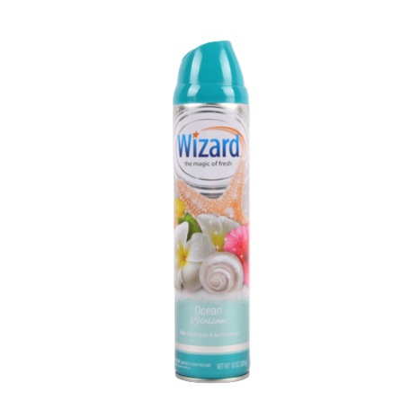 AIR FRESHENER WIZARD OCEAN BLOSSOM 10OZ 1CT