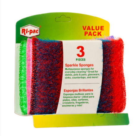 SPONGES RI-PAC 3 PK ASSORTED