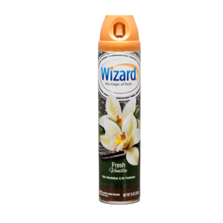 AIR FRESHENER WIZARD FRESH VANILLA 10OZ 1CT