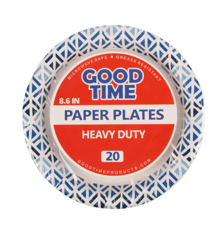 GOOD TIME HD PAPER PLATE 8.6 IN 1CT