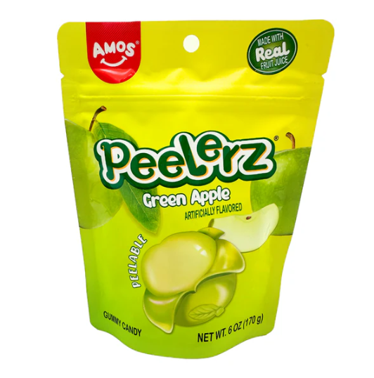 PEELERZ GUMMY GREEN APPLE 6OZ 1CT