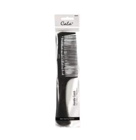 HAIR COMB HANDLE BLACK 1CT