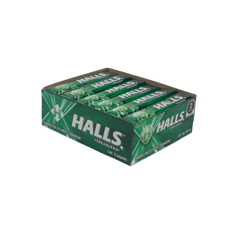 HALLS COUGH DROPS MINT GREEN 12PK
