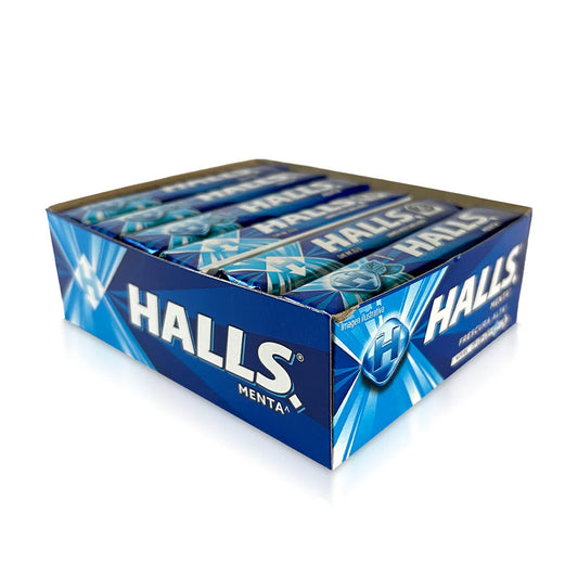HALLS COUGH DROPS MENTHOL BLUE 12PK