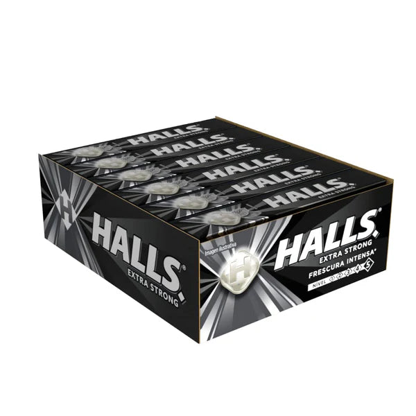 HALLS COUGH DROPS EXTRA STRONG 12PK