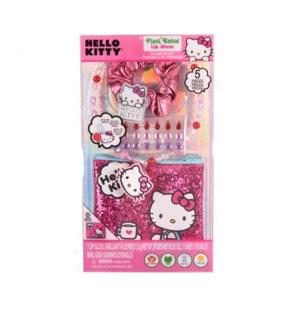 HELLO KITTY GLAMOUR SET W/NAIL STICKERS 1CT